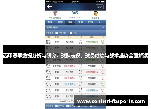 西甲赛季数据分析与研究：球队表现、球员成绩与战术趋势全面解读